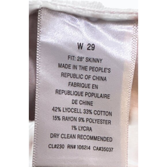 Else Mauve Womens Pink Paisley Floral Skinny Jeans W29 Cotton & Lyocell Stretch - Picture 12 of 14